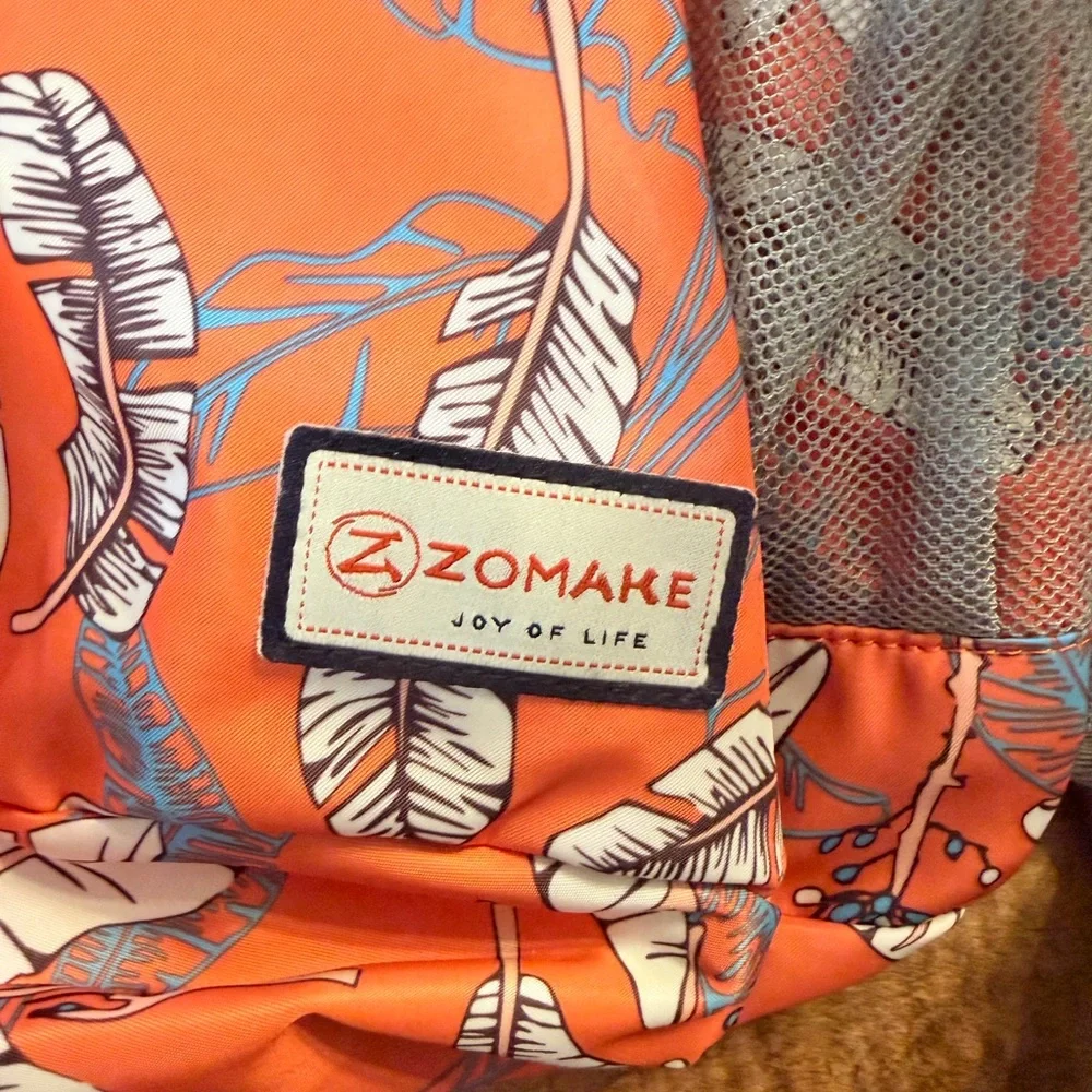 Orange Floral Sling Bag